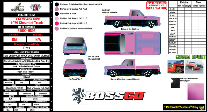 M2 '79 CHEVY SCOTTSDALE SPORT "BLACK & PINK"