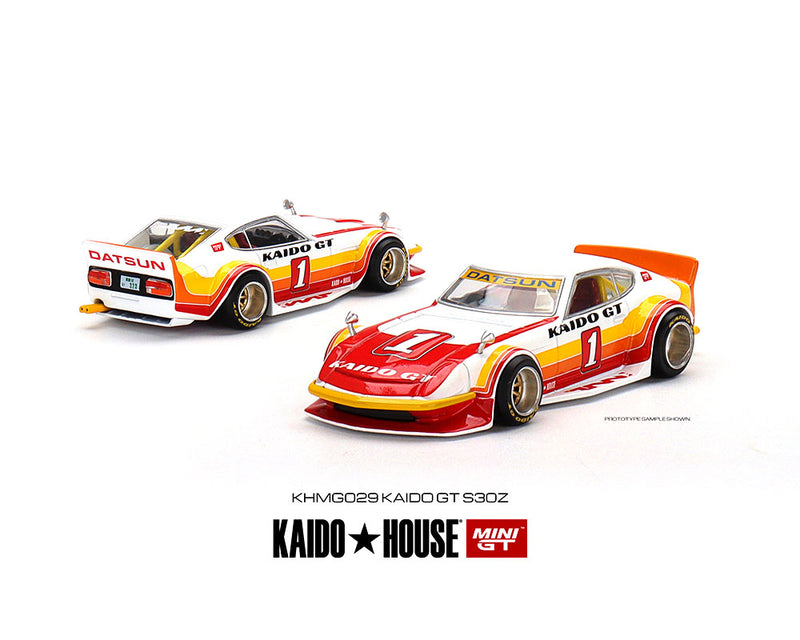 MINI GT - KAIDO HOUSE DATSUN FAIRLADY Z KAIDO GTV1 "WHT/RED"