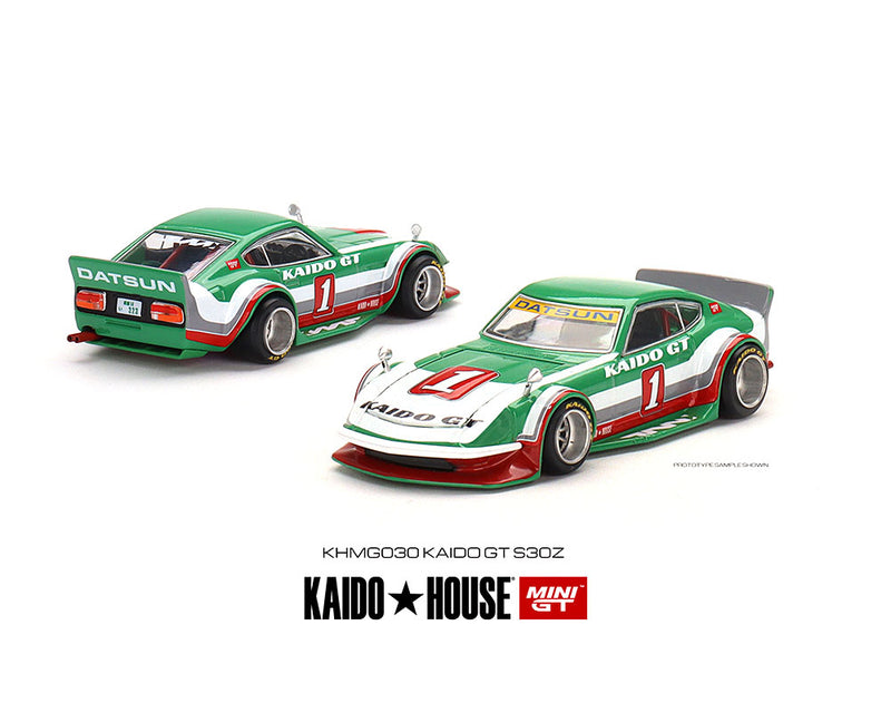 MINI GT - KAIDO HOUSE DATSUN FAIRLADY Z KAIDO GTV1 "WHT/GRN"