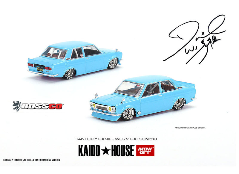 MINI GT - KAIDO HOUSE X DATSUN 510 "DANIEL WU" BLUE