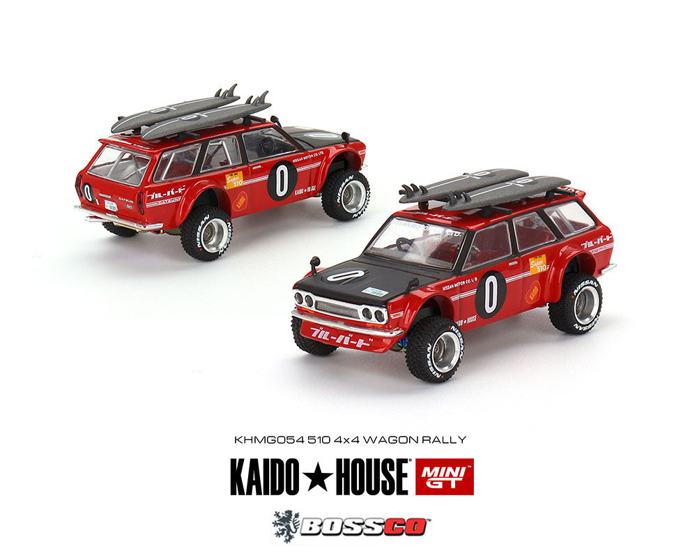 MINI GT - KAIDO HOUSE DATSUN 510 WAGON SURF SAFARI RS RED – Boss Company