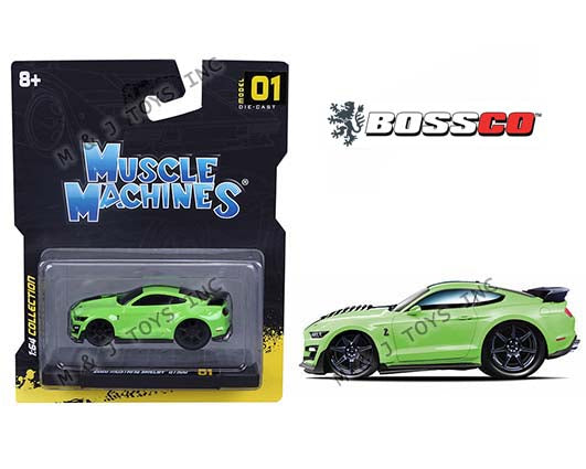 MAISTO MUSCLE MACHINES 2020 MUSTANG GT500 GREEN