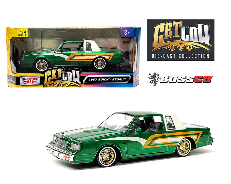 MOTOR MAX 1/24 1987 BUICK REGAL LOWRIDER "GREEN"