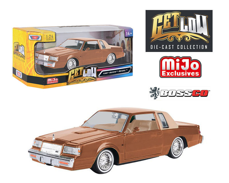 MOTOR MAX 1/24 1987 BUICK REGAL LOWRIDER "BROWN"