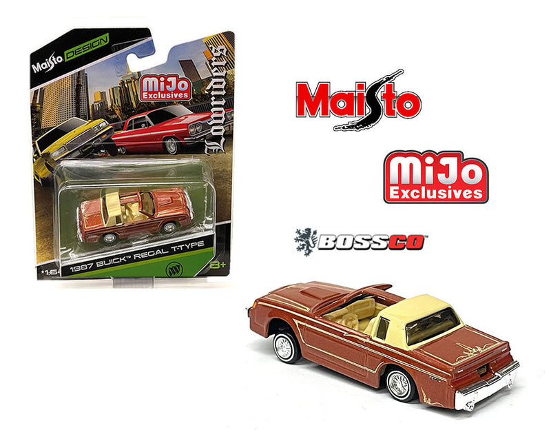 MAISTO - '87 BUICK REGAL T-TYPE LOWRIDER "MET. BROWN"
