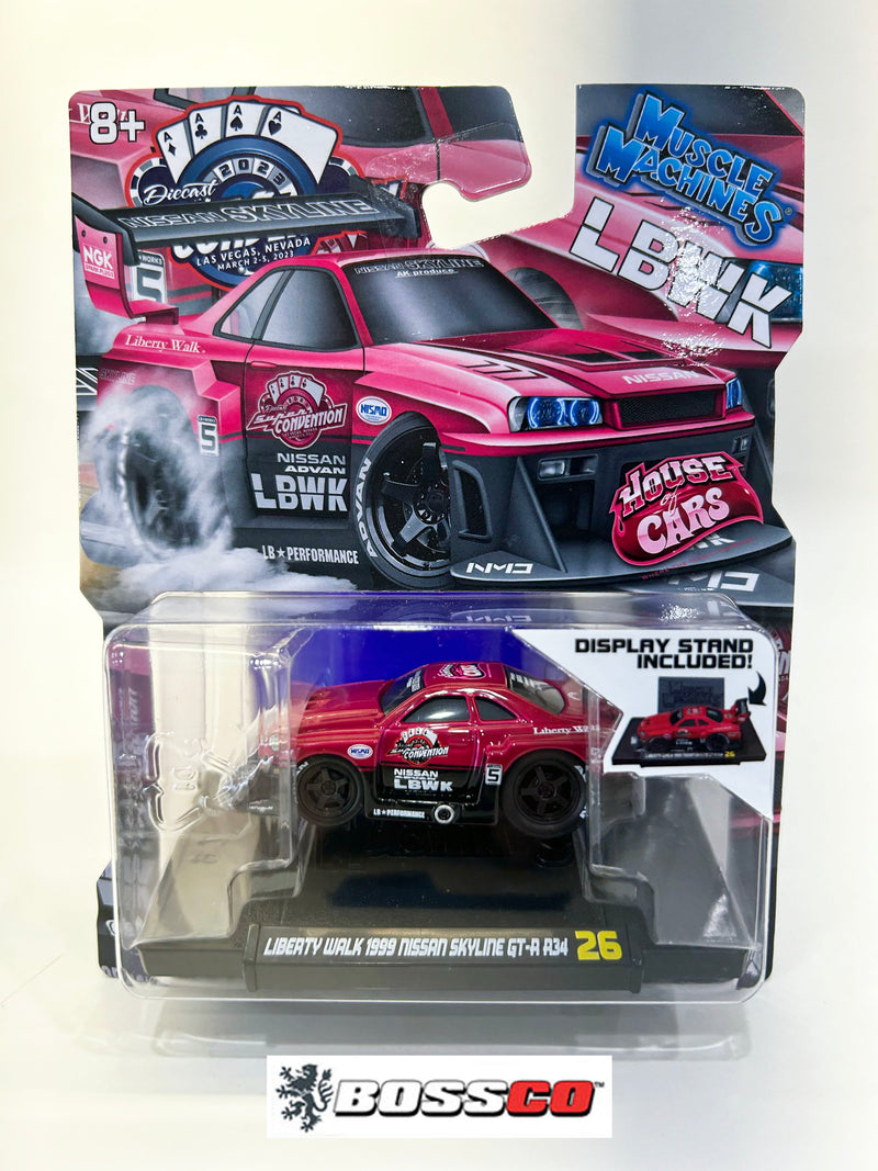 MAISTO - MUSCLE MACHINES 1999 NISSAN SKYLINE "VEGAS 2023"