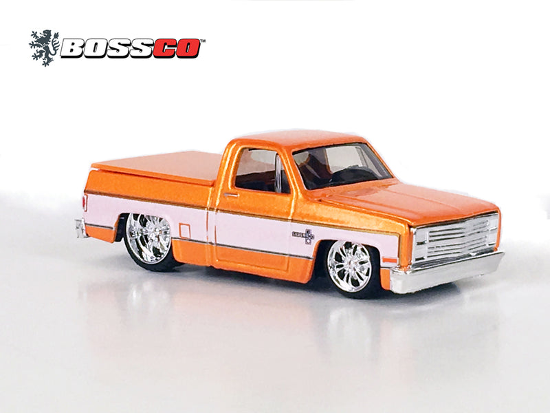 MAISTO - BOSSCO 87' CHEVY SILVERADO "METALLIC ORANGE" "LOOSE"