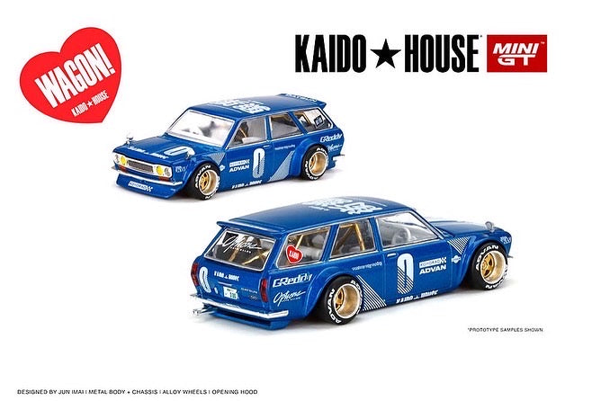MINI GT - KAIDO HOUSE X DATSUN KAIDO 510 WAGON "BLUE"