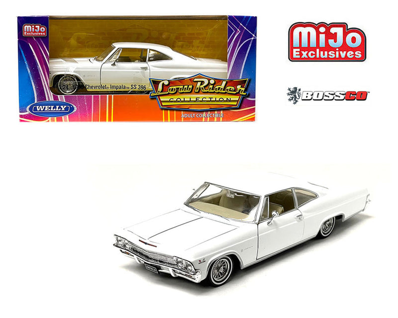 WELLY 1/24 1965 CHEVROLET IMPALA SS LOWRIDER "WHITE"